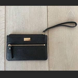 Kate Spade Black Wristlet Card Holder